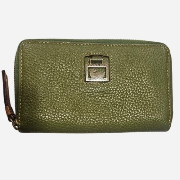Dooney & Bourke Handbags - Dooney & Bourke Pebbled Leather Zip Wallet - EUC